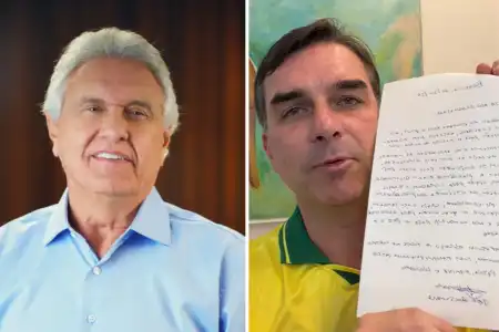 Caiado ironiza Flávio por ler carta de Bolsonaro: ‘Liderança não se herda’