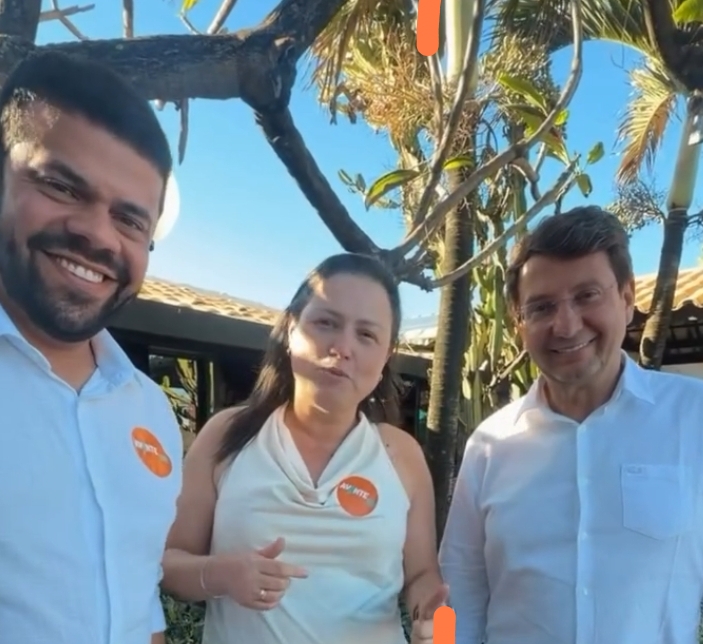 Léo de Neco e Dr. Marcelo recebem apoio de ex-prefeita de Itiruçu: "Celebrando essa parceria"