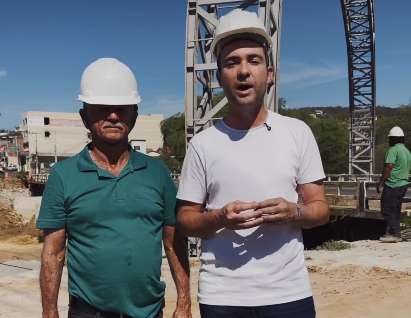 “Novo cartão-postal de Brumado”: Fabrício Abrantes destaca avanço das obras na ponte do São Félix