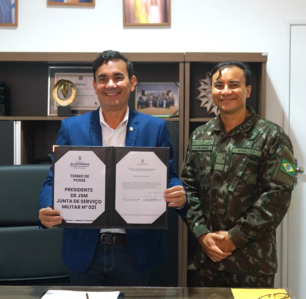 “Para mim é mais um motivo de muita honra e alegria assumir a presidência da Junta Militar", afirma prefeito Gustavo Carmo, de Alagoinhas