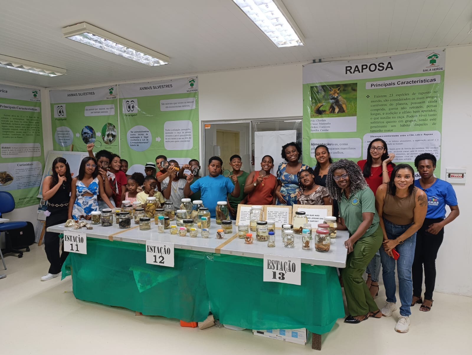 Sala Verde recebe crianças e adolescentes atendidos pelo CRAS de São Francisco do Conde em ação de educação ambiental